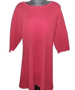 Gabby Skye Deep Red Textured Dress sz 2X